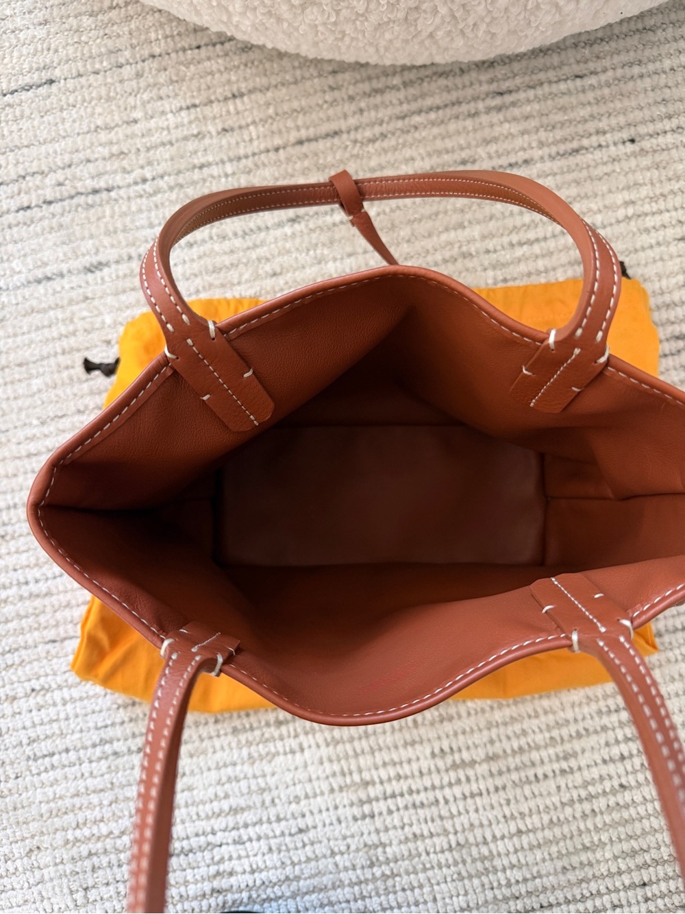 Goyard Brown and Tan Small St. Louis Tote with Matching Pouch - Picture 2 of 3